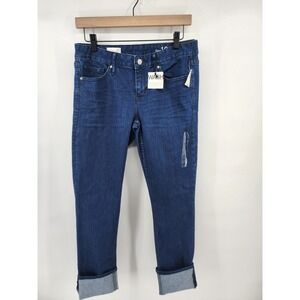 Gap 1969 Always Skinny Cuffed Dark Wash Denim Jeans 27
